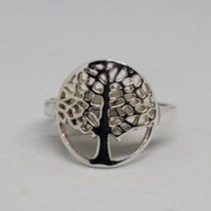 Real .925 Sterling Silver Tree Ring